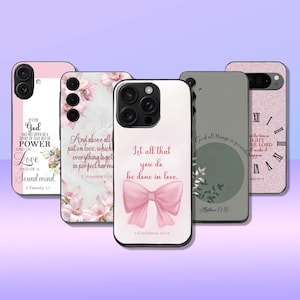Bible Verse Phone Case: Faith Inspired TPU Gel Cover for iPhone, Samsung Galaxy & Pixel