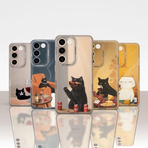Funny Cat Phone Case: Personalized Camera Protect Cover for iPhone & Samsung Galaxy