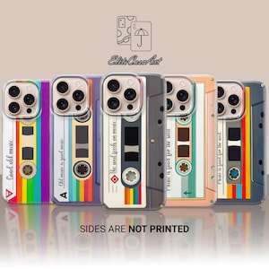 Personalized Retro Tape Cassette Design Phone Case for iPhone 16 15 Plus 14 13 12 11 Pro Max  Samsung S25 A56 A35 A15 Pixel 9 Pro 8A 7 6A