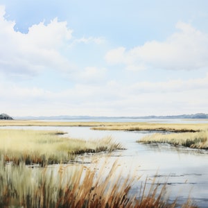 The May River, South Carolina Low Country Original Watercolor, One of a Kind