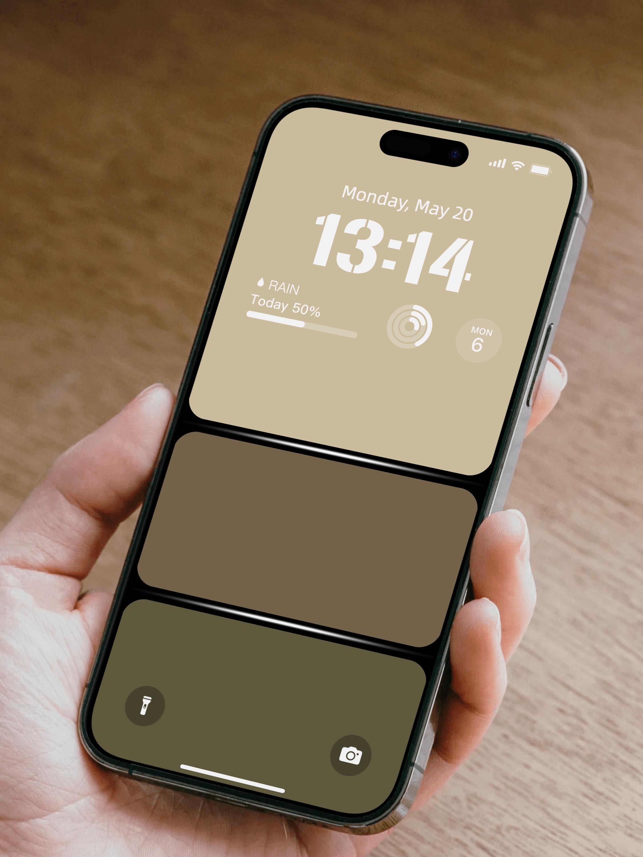 Minimalist 4K UHD 3-color Block Phone Wallpaper - Neutral HD for iPhone ...