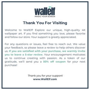 a thank card for a wallflower customer