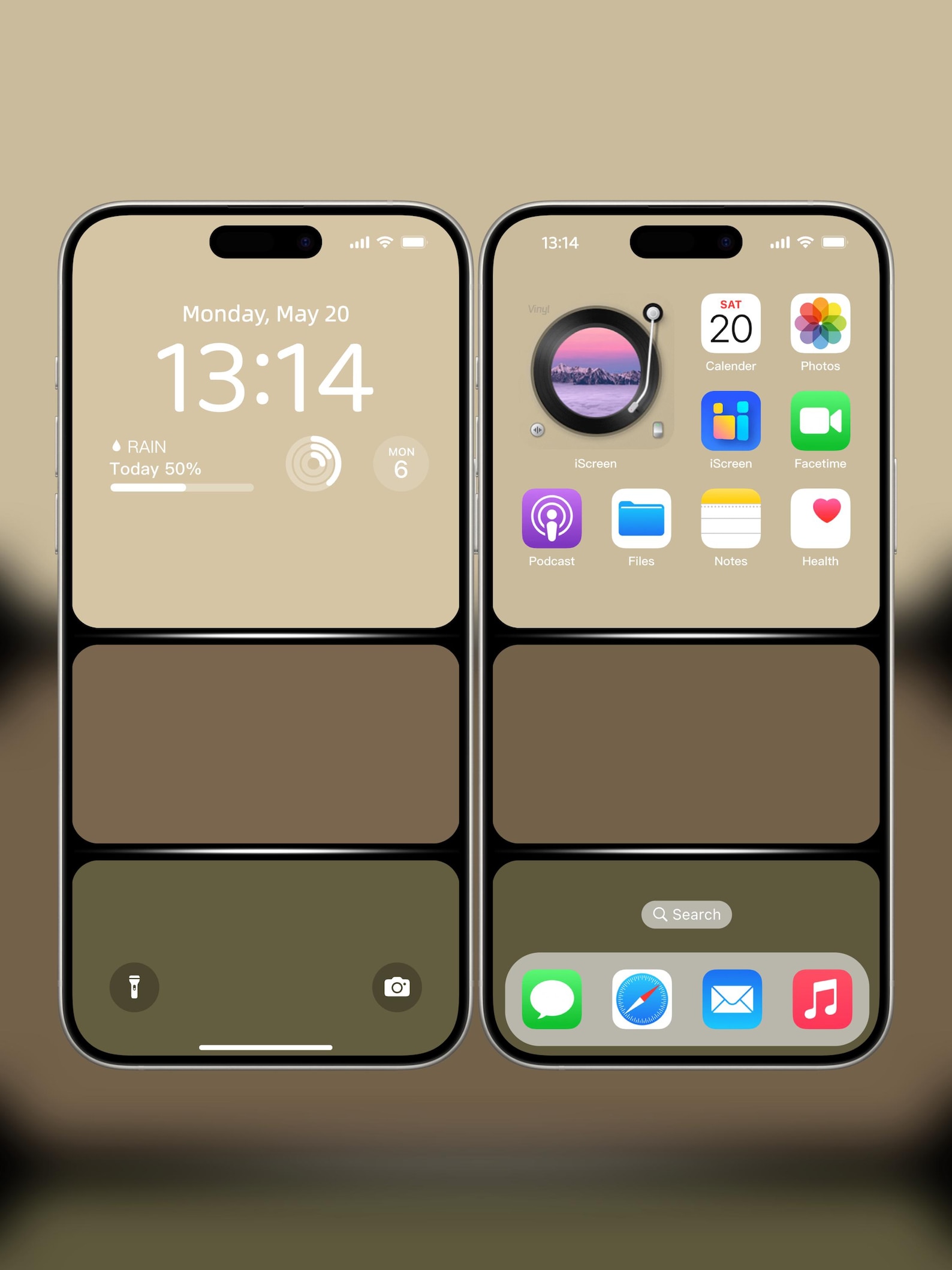 Minimalist 4K UHD 3-color Block Phone Wallpaper - Neutral HD for iPhone ...