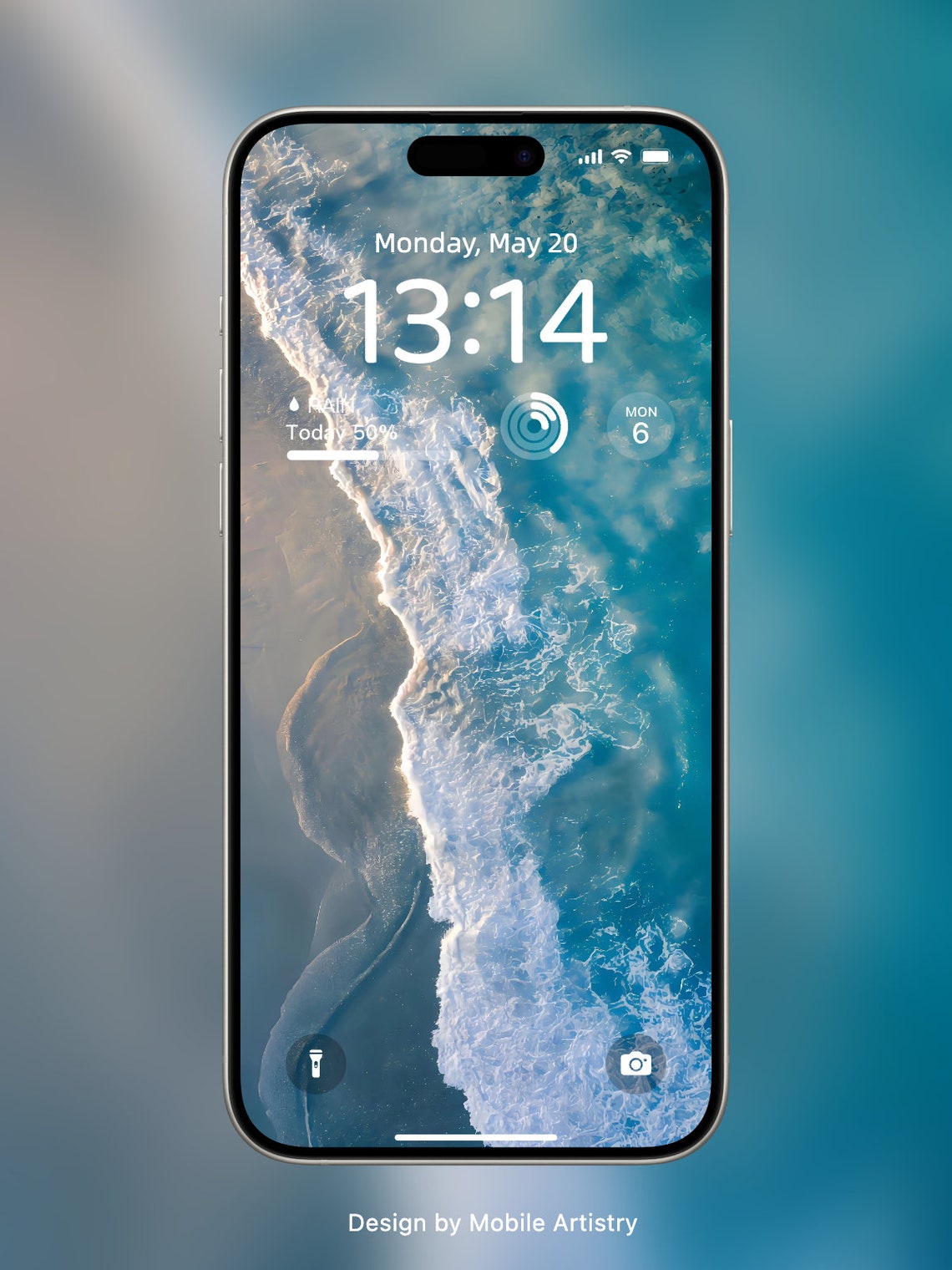 Ocean Wave Mobile Wallpaper Beach Scene Hd Phone Wallpaper For Iphone