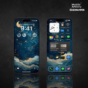 Starry Night Sky 4K Phone Wallpaper | Vincent Van Gogh Art Collection | Iconic Aesthetic for iPhone & Android