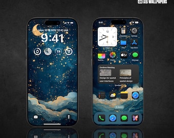 Starry Night Sky 4K Phone Wallpaper | Vincent Van Gogh Art Collection | Iconic Aesthetic for iPhone & Android