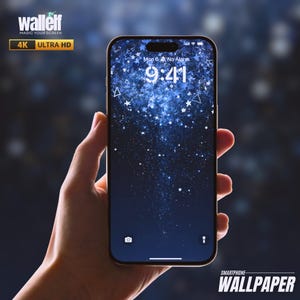 Starry Night Magic 4K Wallpaper | Dreamy Galaxy Background for iOS & Android | Digital Download | Perfect for Cosmic Aesthetic Lovers | 376
