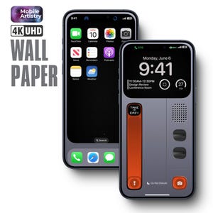 機能的で未来的なレトロコントロールパネル 4K UHD 壁紙 iPhone Android 用 - 今すぐダウンロード