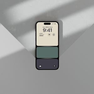 a cell phone sitting on top of a table