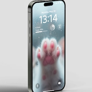Adorable Cat Paw Phone Wallpaper | Cute and Cozy Lock Screen ...