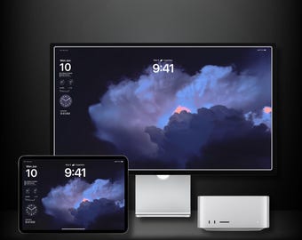 Stormy Sky Mac iPad Wallpaper - Atmospheric HD Background for DesktopTablet - Dark Aesthetic - Android Lock Screen
