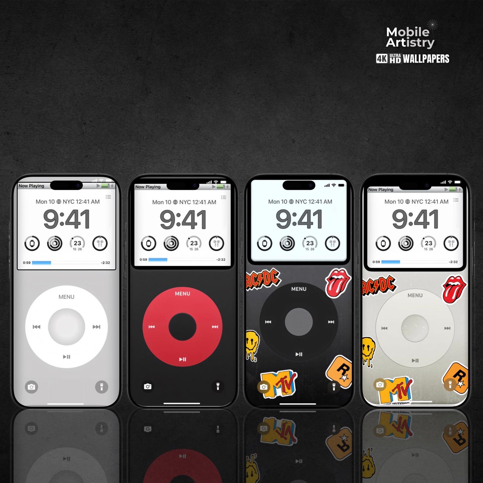 Retro Ipod 4K Phone Wallpaper Pack Classic MP3 Player Aesthetic Digital