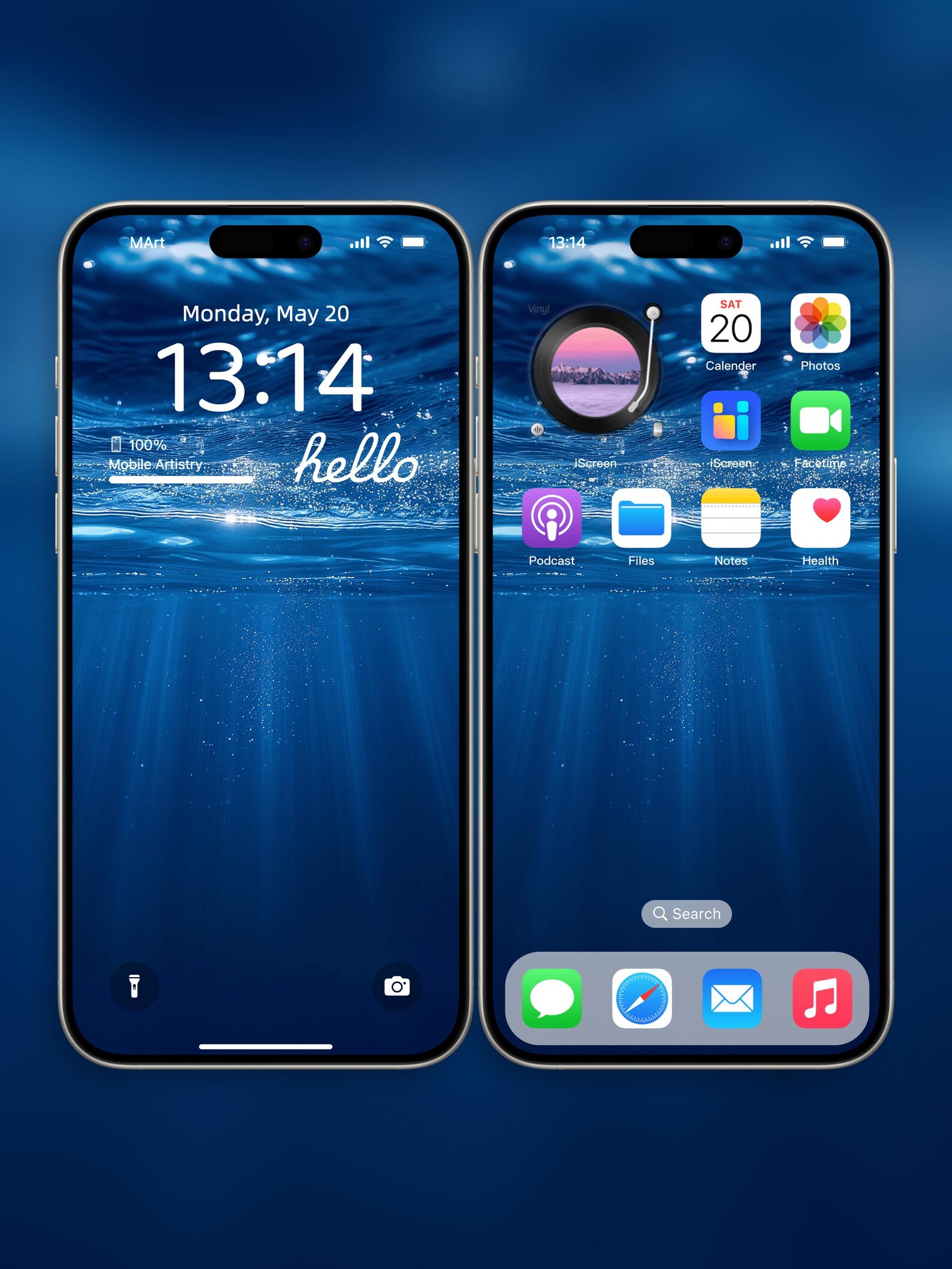 Underwater Blue 4K UHD Phone Wallpaper - Deep Sea Serenity for iPhone ...