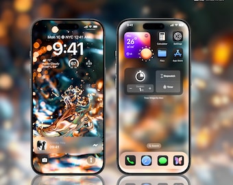 Golden Liquid Glass Phone Wallpaper | 4K HD, Customizable Blur (Digital Download)