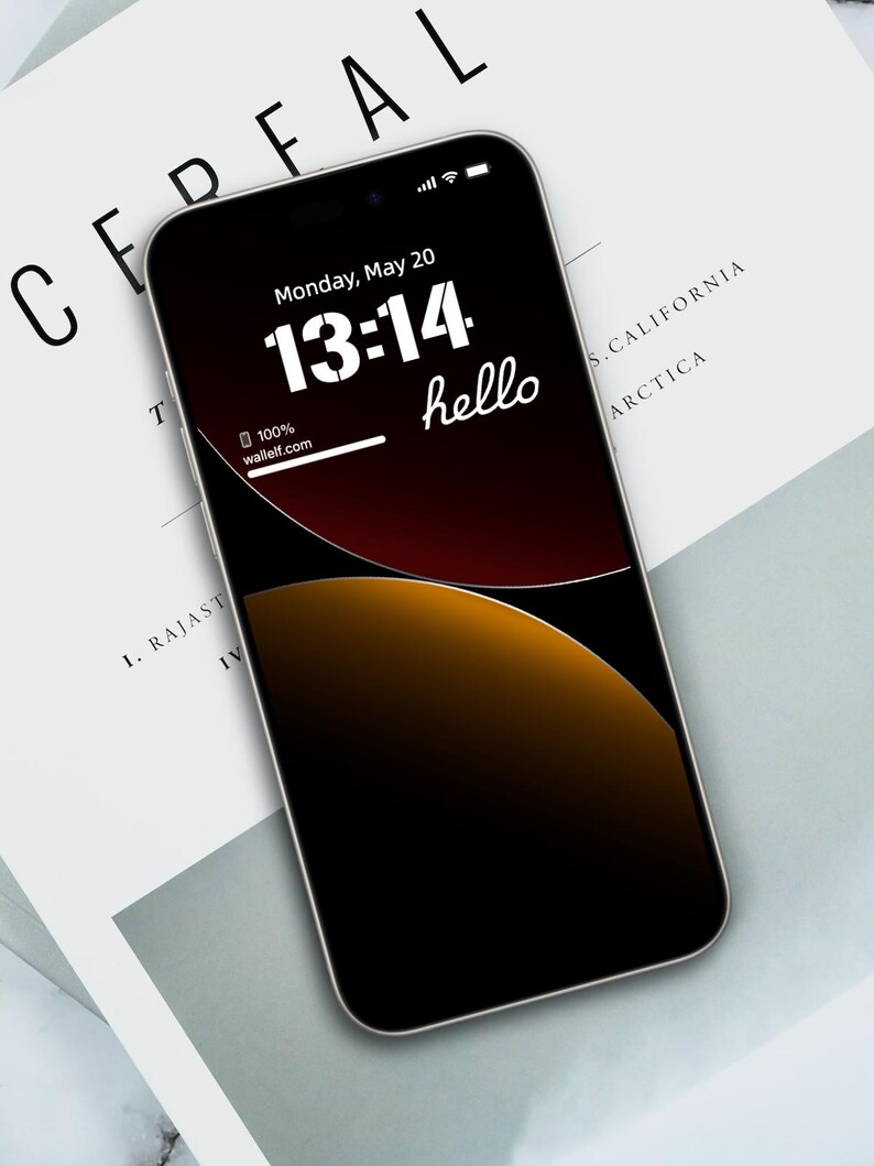 a cell phone sitting on top of a table