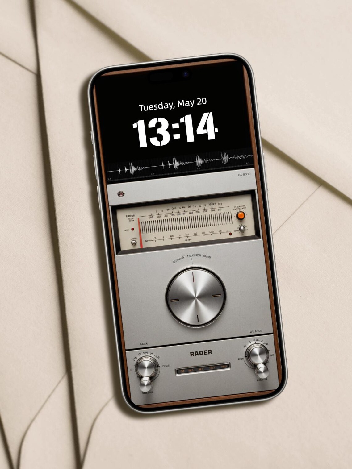 Vintage Radio iPhone Wallpaper | Retro Tuner Dial (digital Download) - Etsy