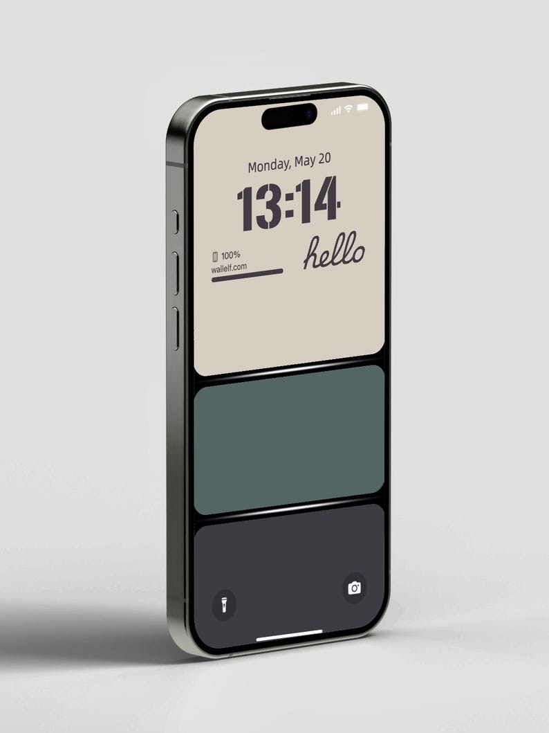 a cell phone with the time displayed on it