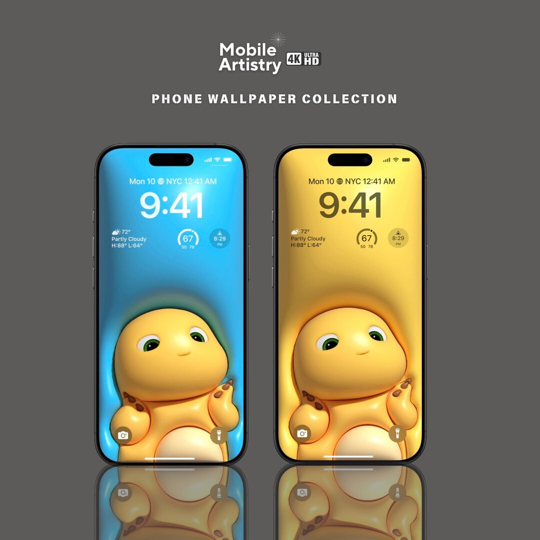 Adorable 4K Baby Dragon Phone Wallpaper Pack 3D Inflated Effect