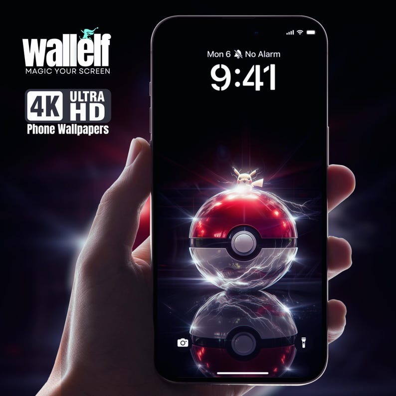Electric Pikachu 4K Wallpaper for iPhone Android Ultra HD Home Lock