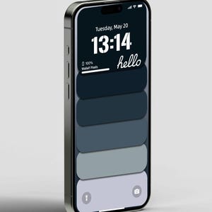 Sfondo minimalista sfumato per iPhone / Tema monocromatico elegante / Schermata di blocco e Home / Configurazione estetica iOS / Download immediato / 531