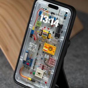 a cell phone case with a design on it