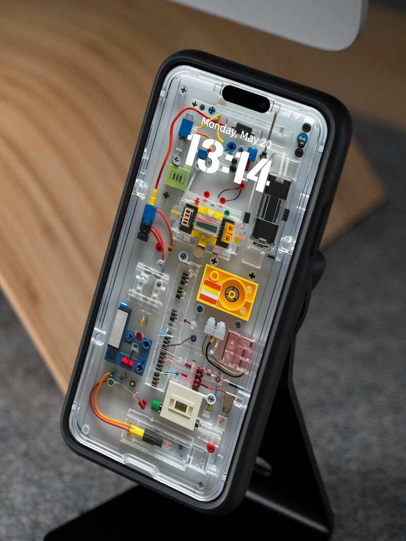 a cell phone case with a design on it