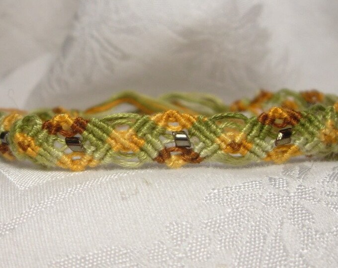 Micro Macrame Embroidery Floss Anklet and Free Bracelet Etsy