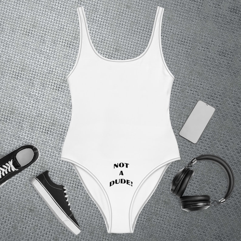 NOT A DUDE Onepiece Swimsuit Etsy