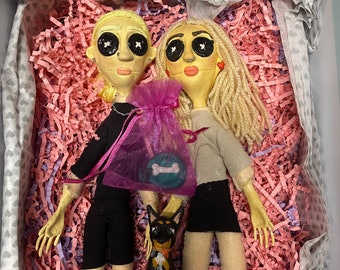 Custom dolls, Handmade gifts, Coraline inspired dolls, custom “mini me”, Clay artwork, Dolls.