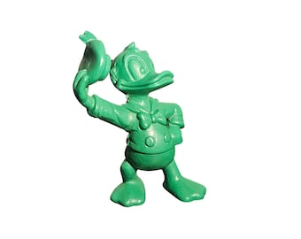 Vintage Bullyland Disney Donald Duck Figure – Made in Germany – Green Variant – Handpainted PVC Figurine – Collectible Donald Duck Toy