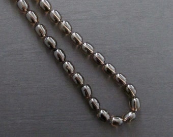 Chunky Smoky Quartz Necklace, 14K Gold Filled Necklace, Genuine Gemstone