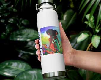 Hydrate in Style: Afrikanische Eleganz Thermosflasche Kupfer-Vakuum-Isolierflasche, 22 Unze
