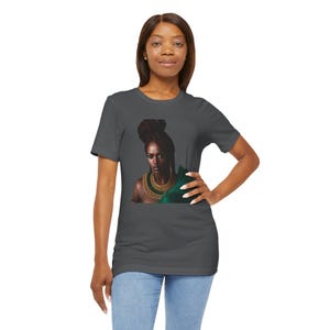 Empowerment in Style: African Warrior Princess T-shirt Unisex Jersey Short Sleeve Tee
