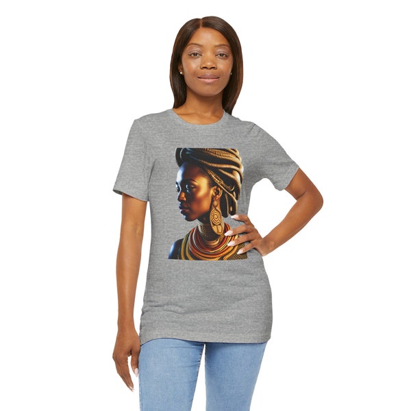Empowerment in Style Series 5: African Warrior Princess T-shirt Unisex Jersey Short Sleeve