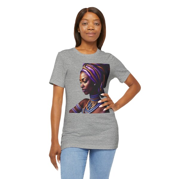 Empowerment in Style Series 4: African Warrior Princess T-shirt Unisex Jersey Short Sleeve