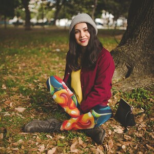 Spice Up Your Practice: High Waisted Yoga Leggings with Chili Pepper Print (AOP)