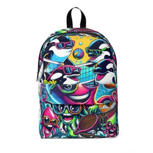 Ultimate Ocean Sports Backpack Where Sea Creatures Get Their Game On! Unisex Classic Backpack