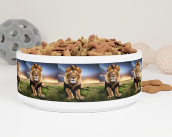 Heart of a Lion Pet Bowl