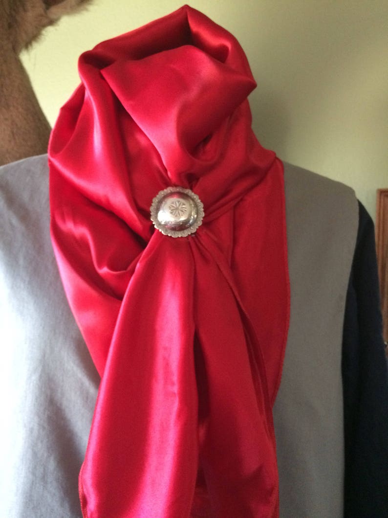 Red Cowboy Buckaroo Wild Rag by Mann Creek Wild Rags Etsy