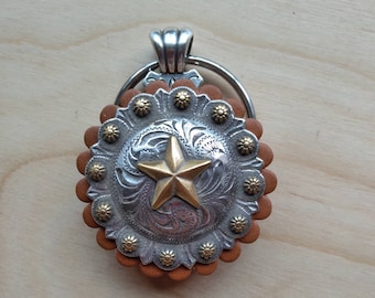 Star Concho Keychain