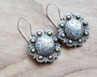 Small Pico Berry Concho Earrings