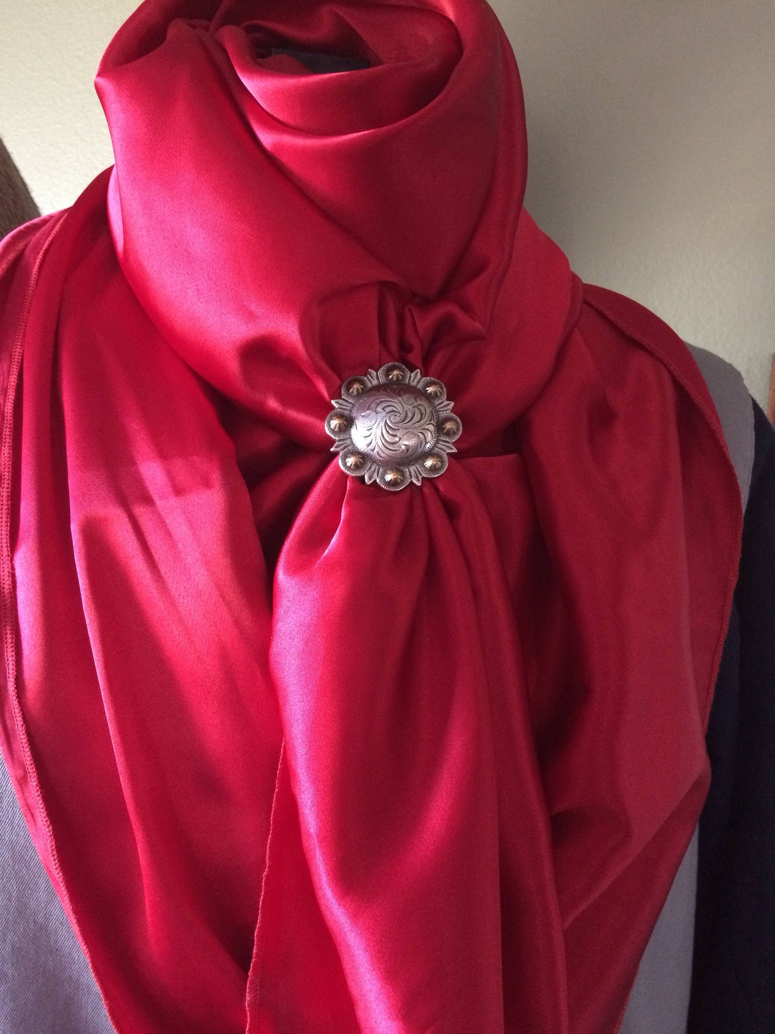 Red Cowboy Buckaroo Wild Rag by Mann Creek Wild Rags Etsy