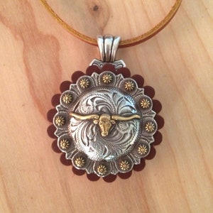 Longhorn Concho Necklace