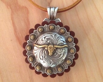 Longhorn Concho Necklace