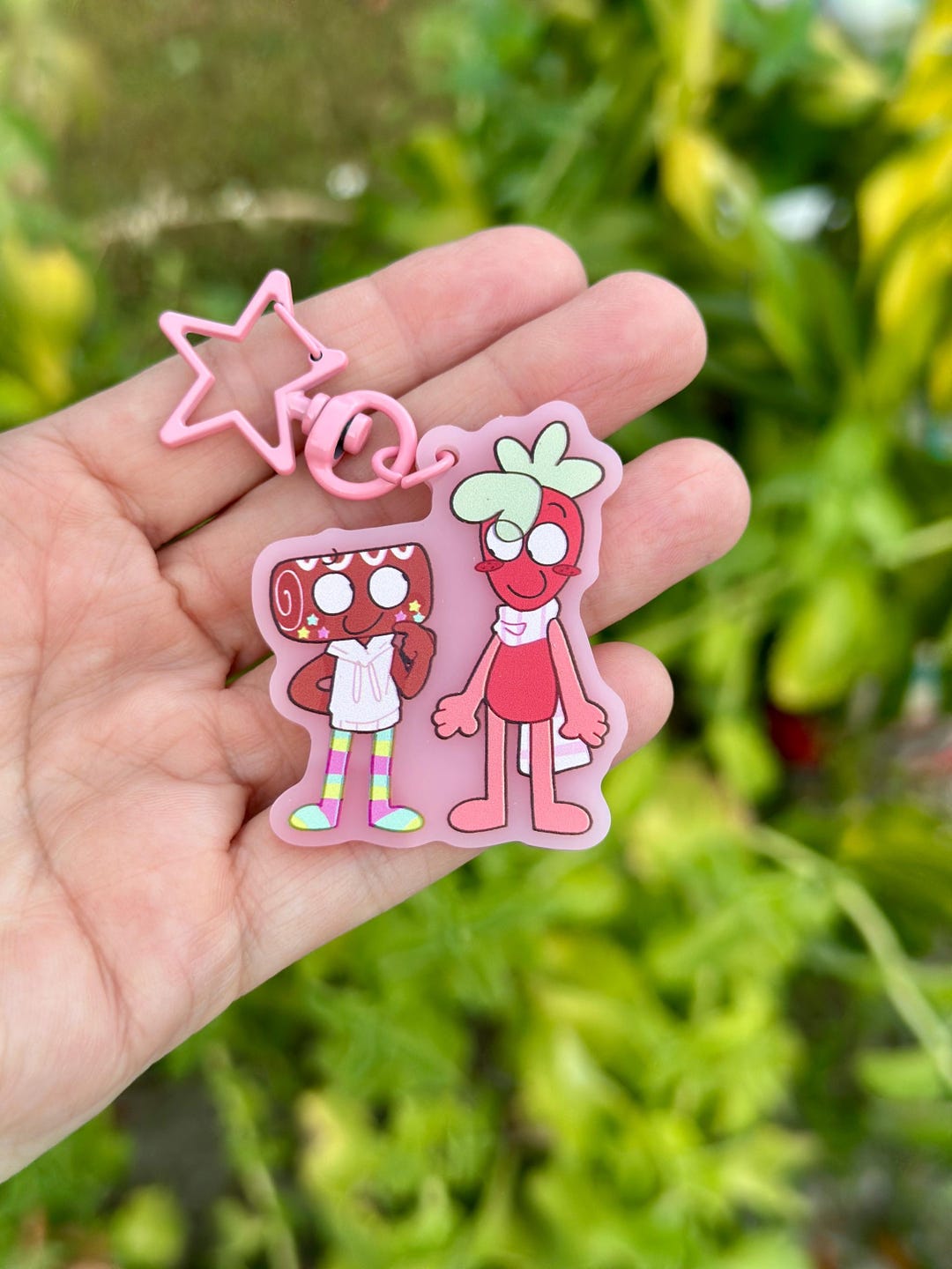 Sprout and Cosmo Acrylic Keychain - Etsy