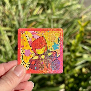 Cupcakes C00lKidd glitter sticker