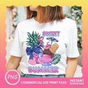 Sweet Summer Time PNG : design de plage rétro (téléchargement numérique)