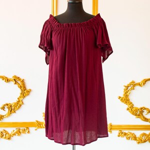 Milkmaid Burgundy - Etsy