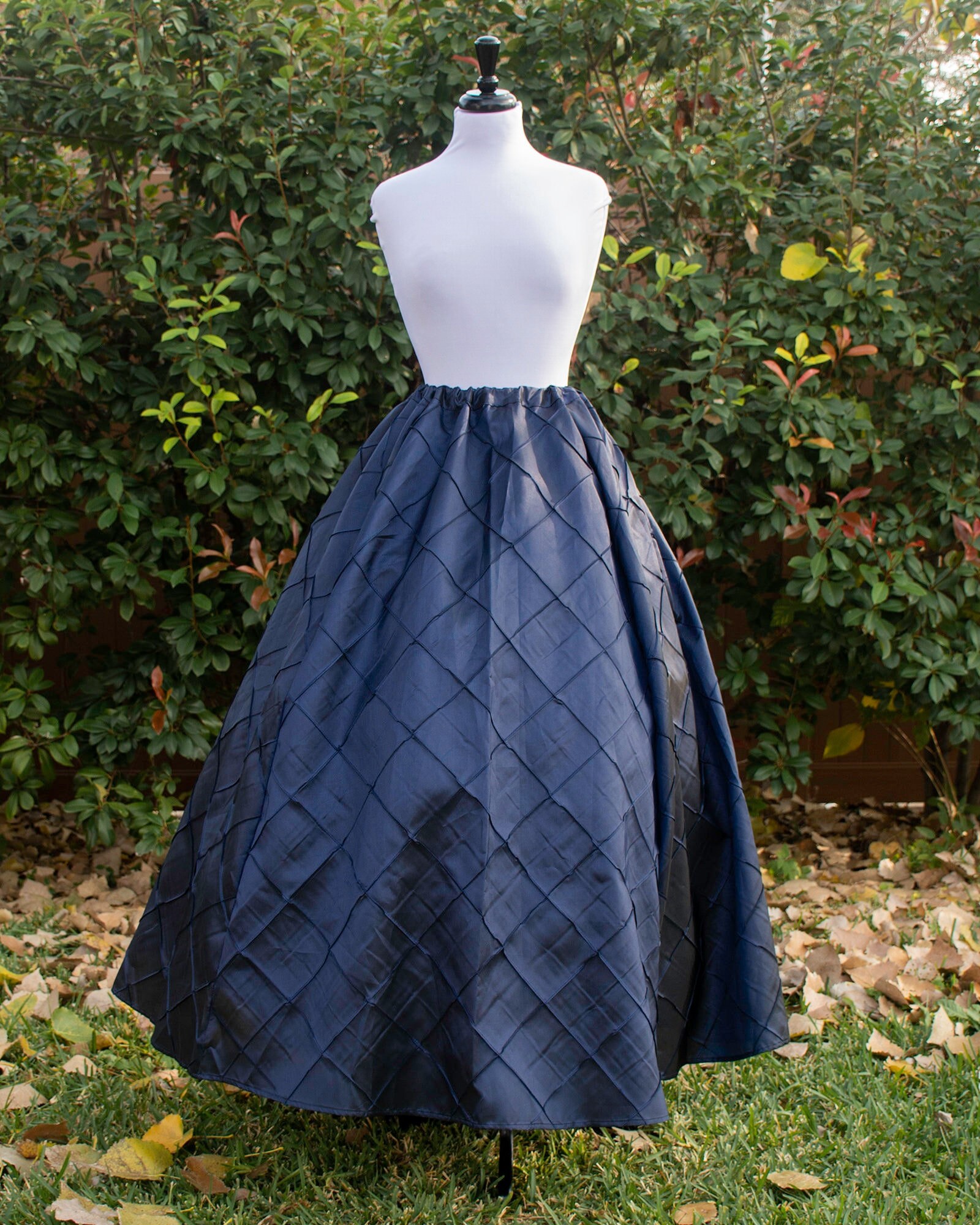 【mnem】simple pintuck long skirt Pintuck Skirt - Etsy