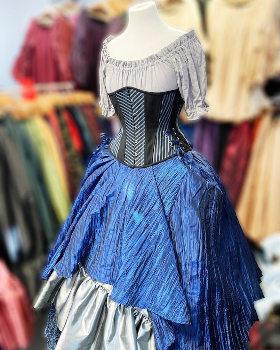 Camisola de gasa gris con mangas cortas Cambio renacentista Disfraz de Halloween para mujer Camisa Steampunk Atuendo Ren Faire SCA LARP Etsy Espana